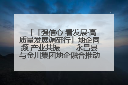 「强信心 看发展·高质量发展调研行」地企同频 产业共振——永昌县与金川集团地企融合推动重大项目建设