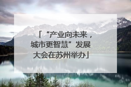 “产业向未来，城市更智慧”发展大会在苏州举办