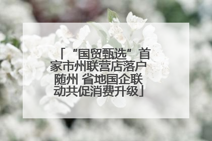 “国贸甄选”首家市州联营店落户随州 省地国企联动共促消费升级