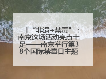 “非遗+禁毒”：南京这场活动亮点十足——南京举行第38个国际禁毒日主题宣传活动