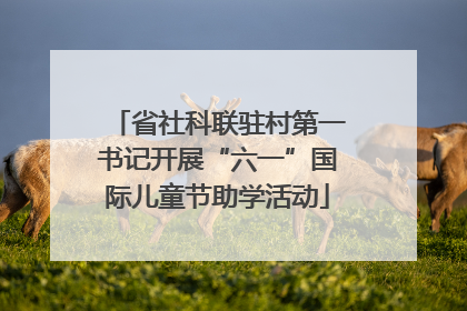 省社科联驻村第一书记开展“六一”国际儿童节助学活动