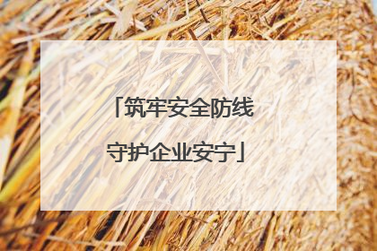 筑牢安全防线 守护企业安宁