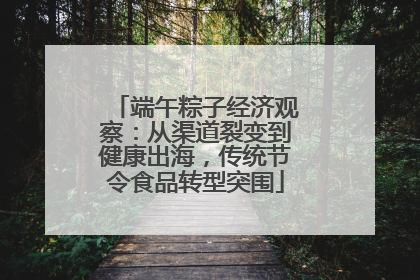 端午粽子经济观察：从渠道裂变到健康出海，传统节令食品转型突围