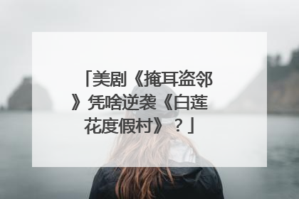 美剧《掩耳盗邻》凭啥逆袭《白莲花度假村》？