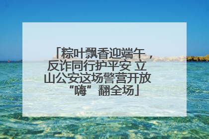 粽叶飘香迎端午，反诈同行护平安 立山公安这场警营开放“嗨”翻全场