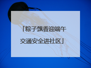 粽子飘香迎端午 交通安全进社区