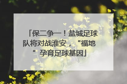 保二争一！盐城足球队将对战淮安，“福地”孕育足球基因
