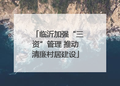 临沂加强“三资”管理 推动清廉村居建设