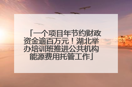 一个项目年节约财政资金逾百万元！湖北举办培训班推进公共机构能源费用托管工作