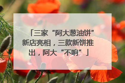 三家“阿大葱油饼”新店亮相，三款新饼推出，阿大“不响”