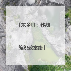 东乡县：纱线编织致富路