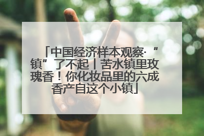 中国经济样本观察·“镇”了不起丨苦水镇里玫瑰香！你化妆品里的六成香产自这个小镇
