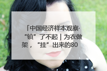 中国经济样本观察·“镇”了不起｜为衣做架，“挂”出来的80亿元“衣架产业”