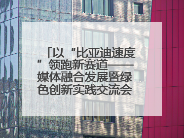 以“比亚迪速度”领跑新赛道——媒体融合发展暨绿色创新实践交流会首站走进比亚迪