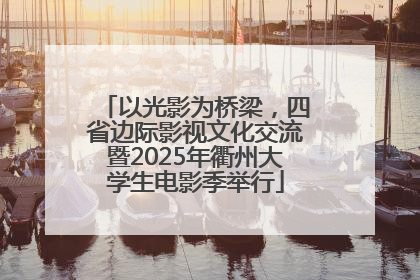 以光影为桥梁，四省边际影视文化交流暨2025年衢州大学生电影季举行