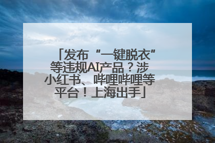 发布“一键脱衣”等违规AI产品？涉小红书、哔哩哔哩等平台！上海出手