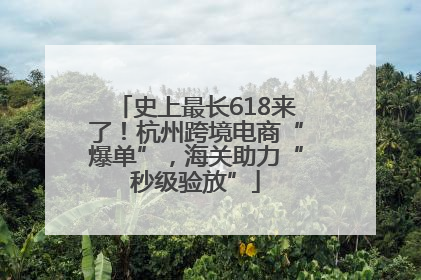 史上最长618来了！杭州跨境电商“爆单”，海关助力“秒级验放”