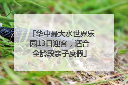 华中最大水世界乐园13日迎客，适合全龄段亲子度假