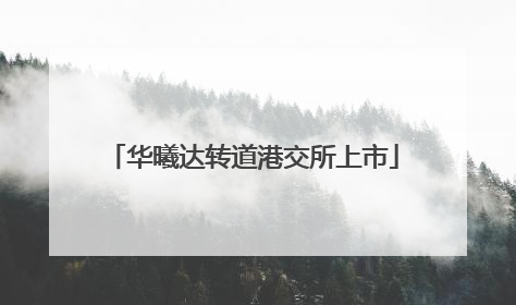 华曦达转道港交所上市