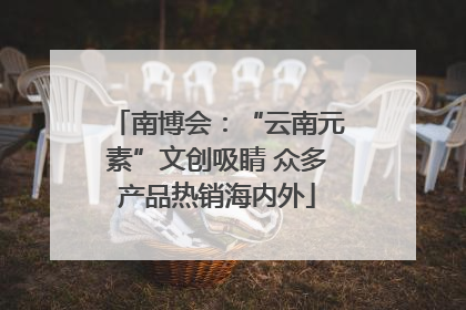 南博会：“云南元素”文创吸睛 众多产品热销海内外