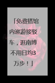 免费搭馆内巡游接驳车，逛南博不用日均3万步！