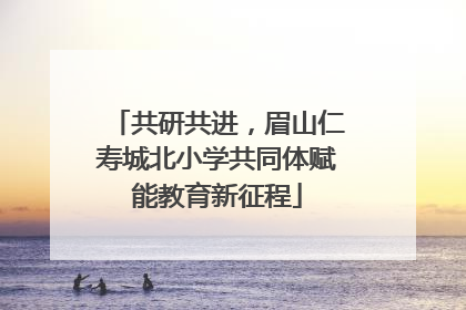 共研共进，眉山仁寿城北小学共同体赋能教育新征程