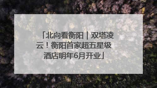 北向看衡阳｜双塔凌云！衡阳首家超五星级酒店明年6月开业