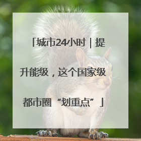 城市24小时｜提升能级，这个国家级都市圈“划重点”