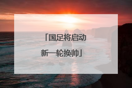 国足将启动新一轮换帅