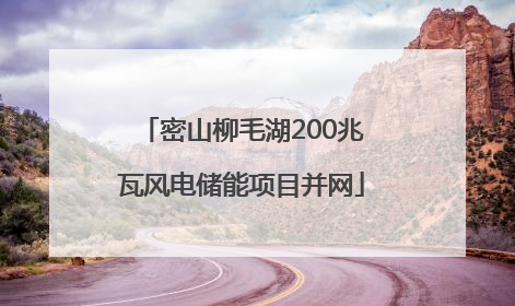 密山柳毛湖200兆瓦风电储能项目并网