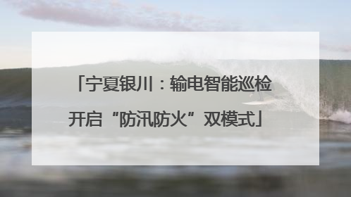宁夏银川：输电智能巡检开启“防汛防火”双模式