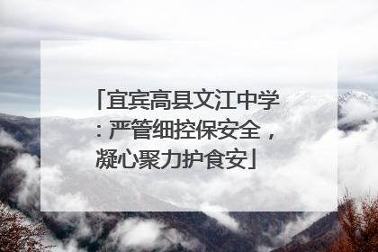 宜宾高县文江中学：严管细控保安全，凝心聚力护食安