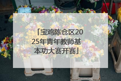 宝鸡陈仓区2025年青年教师基本功大赛开赛