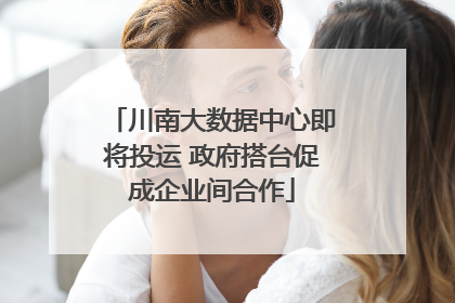 川南大数据中心即将投运 政府搭台促成企业间合作