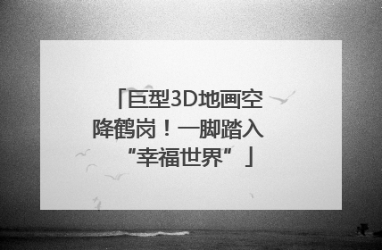 巨型3D地画空降鹤岗！一脚踏入“幸福世界”