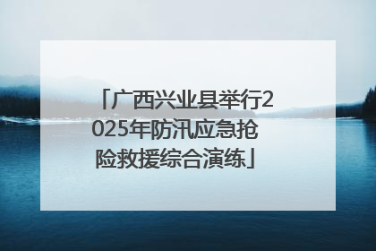 广西兴业县举行2025年防汛应急抢险救援综合演练