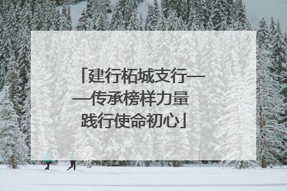 建行柘城支行——传承榜样力量 践行使命初心