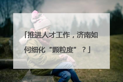 推进人才工作，济南如何细化“颗粒度”？