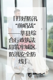 打好防汛“前哨战”——莘县综合行政执法局筑牢城区防汛安全防线