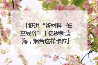 挺进“新材料+低空经济”千亿级新蓝海，烟台这样卡位