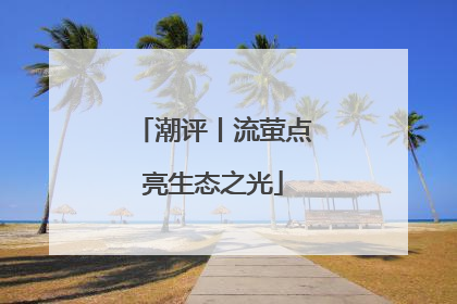 潮评丨流萤点亮生态之光