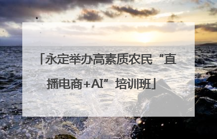 永定举办高素质农民“直播电商+AI”培训班