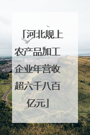 河北规上农产品加工企业年营收超六千八百亿元