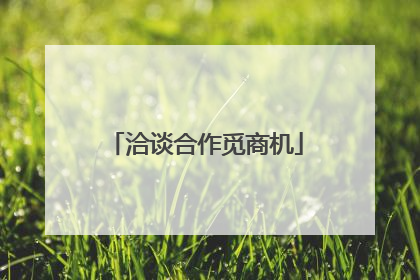 洽谈合作觅商机