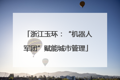浙江玉环：“机器人军团”赋能城市管理