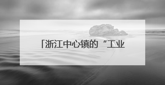 浙江中心镇的“工业重镇”，长啥样？