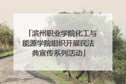 滨州职业学院化工与能源学院组织开展民法典宣传系列活动