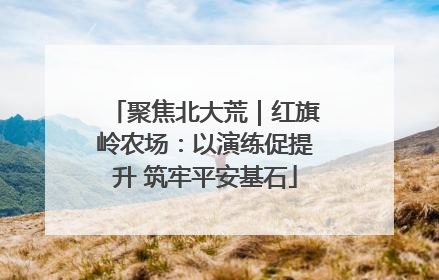 聚焦北大荒｜红旗岭农场：以演练促提升 筑牢平安基石