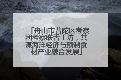 舟山市普陀区考察团考察联舌工坊，共谋海洋经济与预制食材产业融合发展