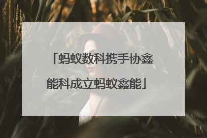 蚂蚁数科携手协鑫能科成立蚂蚁鑫能